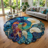 Wave Sanctuary Custom Shape Area Rug NCU0PT11688