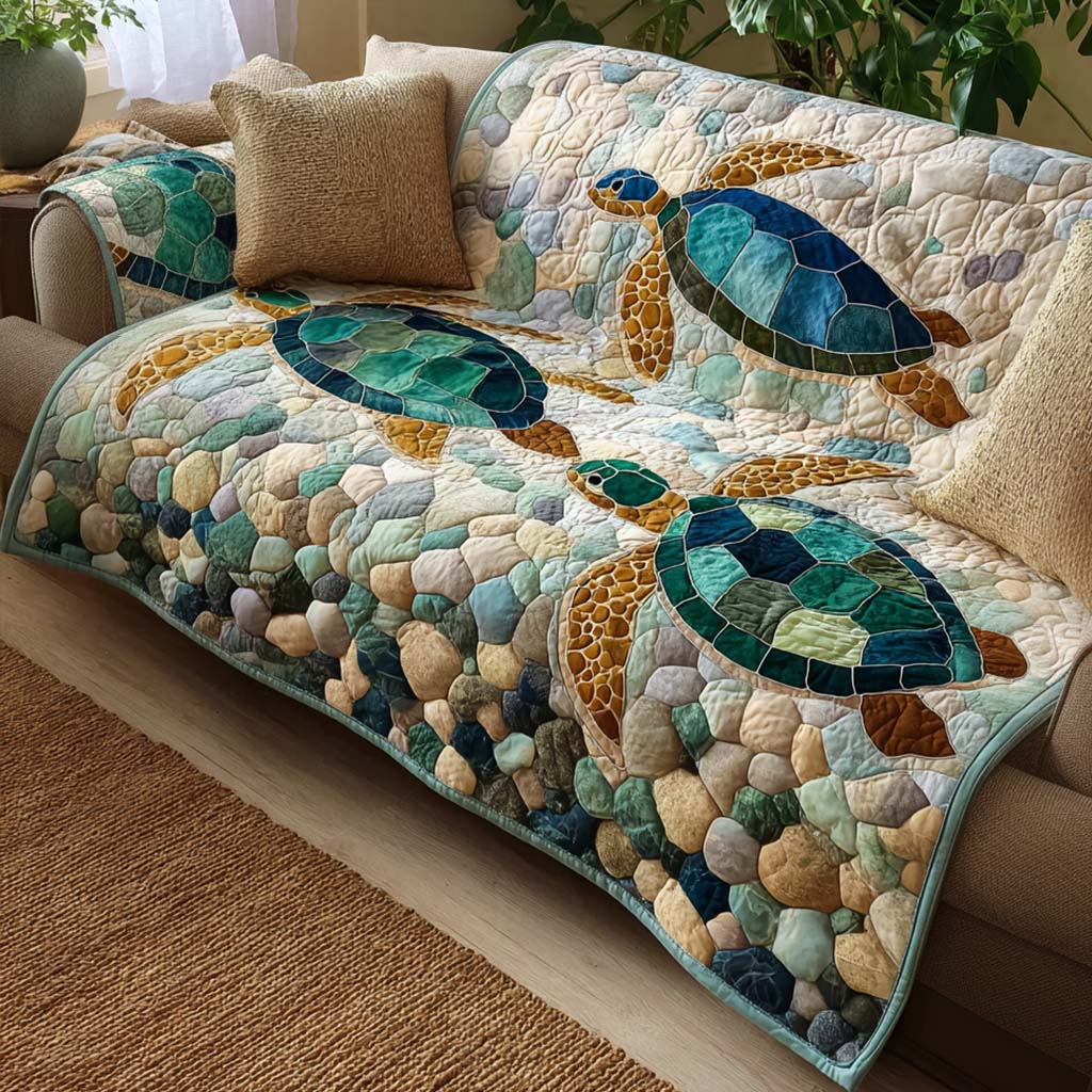 Turtle Quilted Sofa Cover NCU0VT361