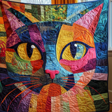 Whimsical Kitten Quilted Blanket NCU0DV682
