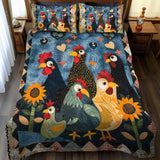 Chicken Quilted Bedding Set NCU0VT03