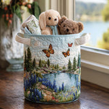 Bluebonnet Quilted Laundry Basket NCU0QN009
