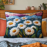 Wild Daisy Meadow Quilted Bedding Pillow Case NCU0DV4976
