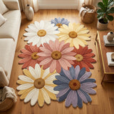 Wild Daisy Custom Shape Area Rug NCU0TD2652
