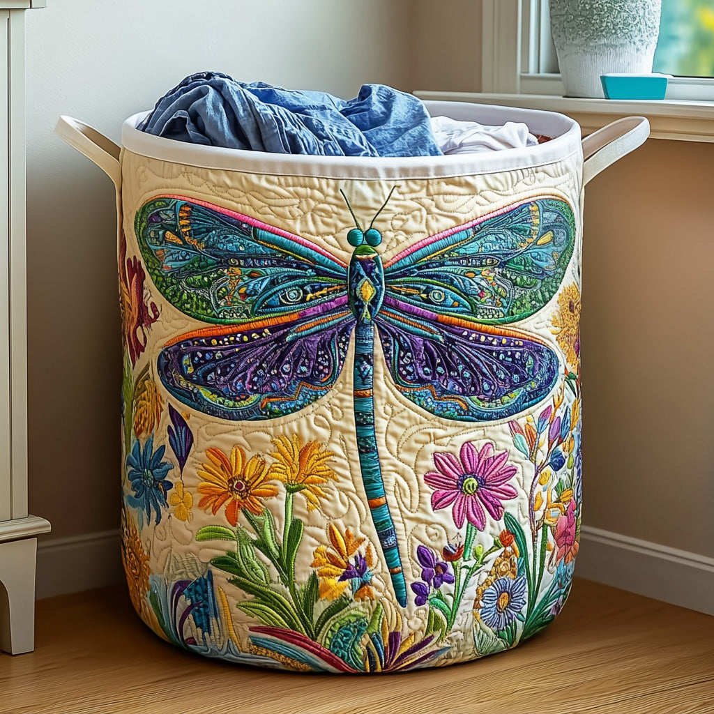Dragonfly Quilted Laundry Basket NCU0QN022
