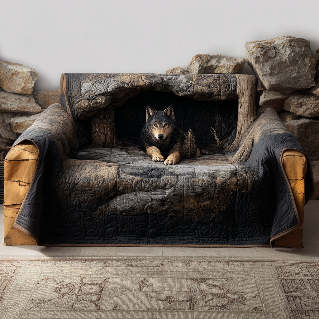 Wild Animal Quilted Sofa Cover NCU0VT306