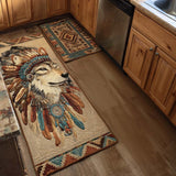 Wolf Chief Kitchen Area Rug NCU0NT10848