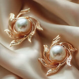 Twisted Pearl Drop Earrings