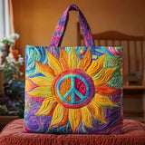 Sunrise Sunflower WN0901088CL Quilted Tote Bag