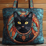 Tribal Cat CW1201083CL Quilted Tote Bag