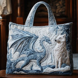 Mystic Wolf WN0701072CL Quilted Tote Bag