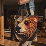 Earthy Bear XR0601016CL Quilted Tote Bag
