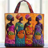 African Women Sisterhood WN0701022CL Quilted Tote Bag