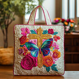 Healing Butterfly QA2711009CL Quilted Tote Bag