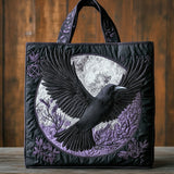 Moonbound Raven CP1201072CL Quilted Tote Bag