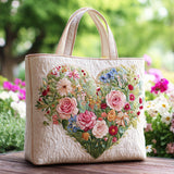 Floral Love CW1401034CL Quilted Tote Bag