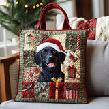 Labrador Festive Sparkle WN1710060CL Quilted Tote Bag