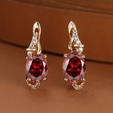 Scarlet Dusk Drop Earrings