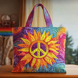 Sunlit Sunflower WN0901084CL Quilted Tote Bag