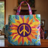 Radiant Peace Sunflower WN0901064CL Quilted Tote Bag