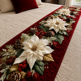 Yuletide Bloom Quilted Bed Runner NCU0DV7606
