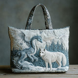 Frost Guardian Wolf WN0701051CL Quilted Tote Bag