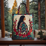 Bloom Native Woman KL1512004CL Quilted Tote Bag