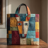 Patchwork Horses CP0701046CL Quilted Tote Bag