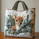Woodland Deer CP0112187CL Quilted Tote Bag