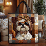 Fashion Shih Tzu KL0312001CL Quilted Tote Bag
