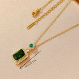 Emerald Stone Greta Necklace