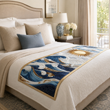 Golden Waves Quilted Bed Runner NCU0NT9945
