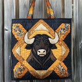 Ember Crown Bison WN0901019CL Quilted Tote Bag