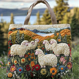 Countryside Sheep WN0801017CL Quilted Tote Bag