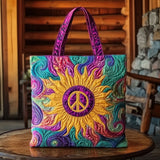 Golden Peace Sunflower WN0901032CL Quilted Tote Bag