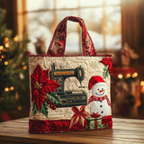 Merry Snow Sewing Machine WN2010044CL Quilted Tote Bag