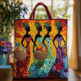 Graceful African Women QA2011014CL Quilted Tote Bag