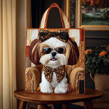 Shih Tzu Elegance KL0312005CL Quilted Tote Bag