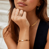 Radiant Leaf Gold Ring