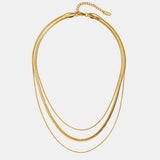 Layered Gold Chain Necklace