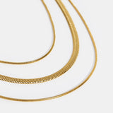 Layered Gold Chain Necklace