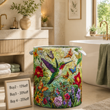 Hummingbird Bliss Quilted Laundry Basket NCU0NNT1417