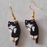 Cat-Themed Pendant Earrings