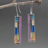 Retro-Inspired Multicolor Earrings