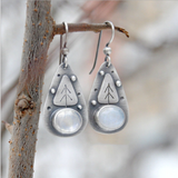 Moonstone Silver Earrings