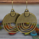 Retro Gold Hoop Earrings