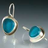 Bohemian Earrings Adorned with Blue Crystals