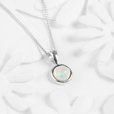 Moonstone Necklace in Silver