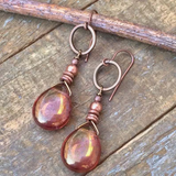 Retro Crystal Drop Earrings