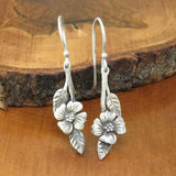 Vintage Silver and Pink Earrings