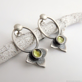 Retro Yellow Crystal Earrings